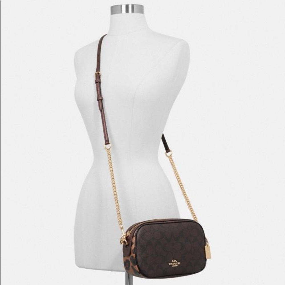 New💃Coach Isla Chain Crossbody Signature Canvas - Picture 8 of 9